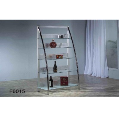 Modern living room furniture homes stainless steel tempered kitchen cabinet bar glass wine display cabinet